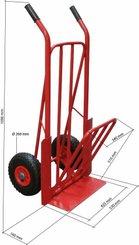 Equipement d'atelier - Manutention - Diable Avec Bavette Mixte 250Kgs