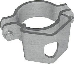 Elevage - Accessoires tubulaires - Bride double 102, verrou parallèle 2 directions,