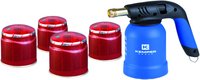 Equipement d'atelier - Soudure - Lampe A Souder Allumage Manuel Avec 4 Cartouches 190Gr