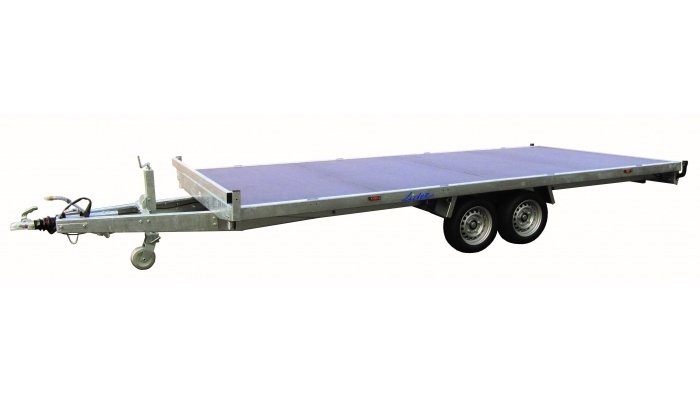 Transport - Remorque bagagère et pros - Remorque bagagère Lider Plateau roues dessous 2 essieux - Freinage inertie - 506 x 215  - PTAC 3500 kg 