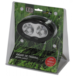 Eclairage, signalisation - Phares de travail - Phare De Travail Oval 2 Led 1800Lm Large Lumitrack