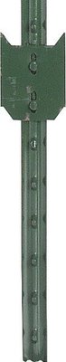 Elevage - Accessoires tubulaires - Piquet en T, acier laqué vert, 1,67 m  (cloture 1,27 m), la palette de 200