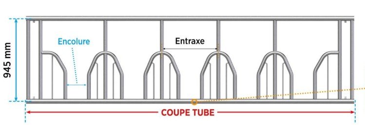 Elevage - Accessoires tubulaires - Libre-Service M.S.A. 5Pl/4M00 - Ct 3M74