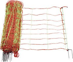 Elevage - Accessoires tubulaires - Filet électrifié combiné, hauteur hors sol 0,90 m, double pointe, 50 m