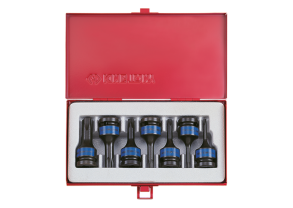 Equipement d'atelier - Outillages à main - Coffret de douilles choc Torx 1/2" T25-T60 PROMO