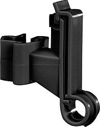Elevage - Accessoires tubulaires - Isolateur rubans pour piquets en T, pour rubans jusqu'à 40 mm, noir, les 25