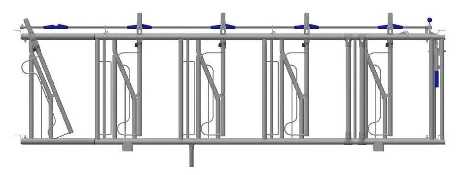 Elevage - Accessoires tubulaires - Cornadis Bovilib Ii Limiteur Pendaison - 4Pl/3M - Ct 2M80