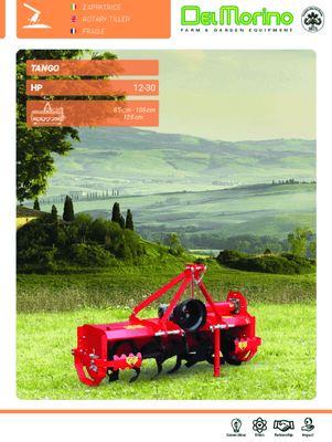 Terre - 3 points travail du sol - Fraise rotative déportable TANGO 105 C