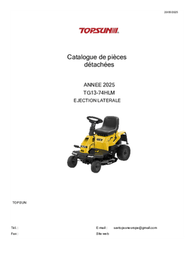 Herbes et entretien - Tondeuse autoportée diesel - Tondeuse autoportée RIDER TG 13/74 HLM