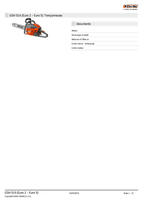 Bois - Tronçonneuses thermique - Tronçonneuse GSH 510