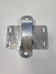 Elevage - Accessoires tubulaires - Demi Bride Simple Support Poteau Pour Reception Quick-Lock Pour Verrou Dans L'Ax