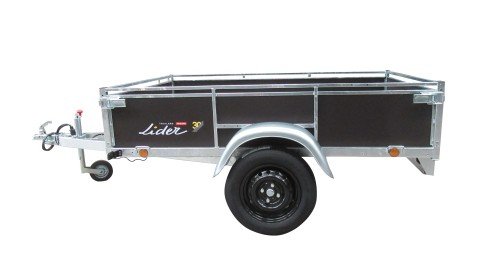 Transport - Remorque bagagère et pros - Remorque bagagère Lider Bois 1 essieu -  251 x 133 x 40 - PTAC 500 kg