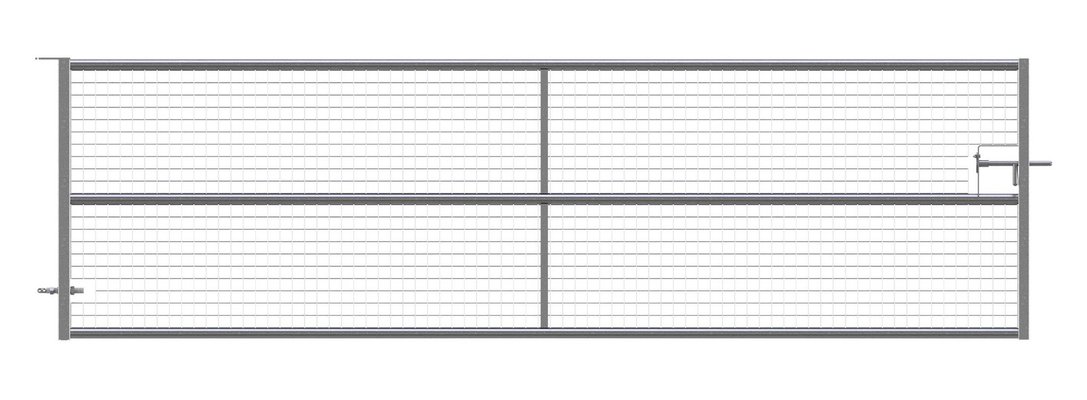 Elevage - Accessoires tubulaires - BARRIERE HERBAGE GRILLAGE TOTAL FIXE  EN 4M