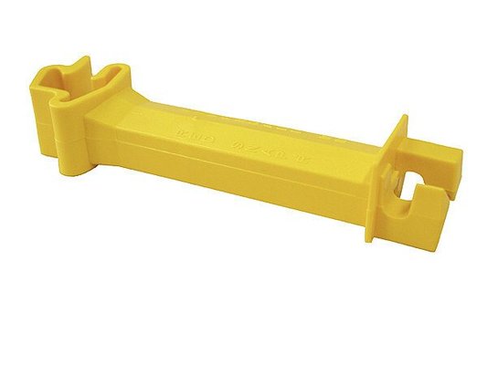 Elevage - Accessoires tubulaires - Isolateur à distance pour piquets en T,  jaune,pour fils électro-plastiques