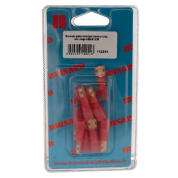 Eclairage, signalisation - Consommables 12/24V - Hf-12Cosses Pl.F Thermor Isol Rouge 6.35