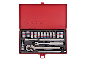 Equipement d'atelier - Outillages à main - Coffret douilles 1/4" 18 pièces en pouces 12 pans