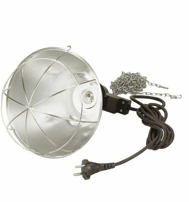 Elevage - Matériel - Support lampe  IR simple IPX4 2,5 m de cable max 175 W