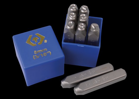 Equipement d'atelier - Outillages à main - Chiffres à frapper 5mm - 9 pièces PROMO