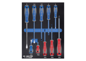 Equipement d'atelier - Outillages à main - Module mousse + PP 10 pièces Tournevis