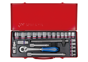 Equipement d'atelier - Outillages à main - Coffret de douilles 1/2" 24 pièces