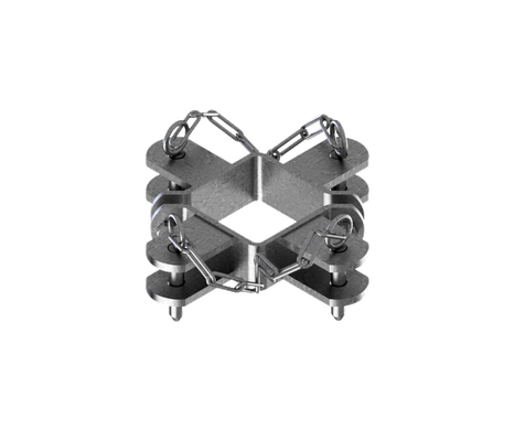 Elevage - Accessoires tubulaires - Bride - 100*100 - Quadruple