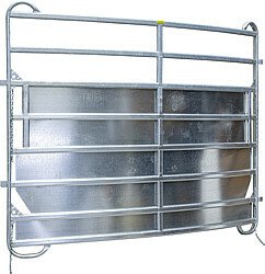 Elevage - Accessoires tubulaires - Panneau PLUS incurvé 2,44 m, tôlé,  radius 3,00 m, galvanisé