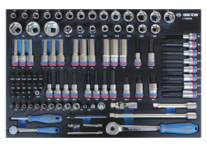 Equipement d'atelier - Outillages à main - Module Mousse + PP 1/2 et 1/4" 98 pièces PROMO