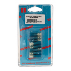 Eclairage, signalisation - Consommables 12/24V - Hf-12Cosses Pl.F Thermor Isol Bleu 6.35