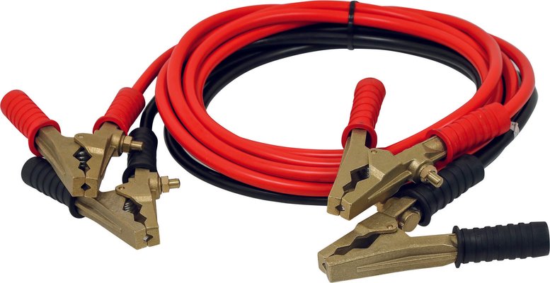 JEU CABLES DEMARRAGE CUIVRE 25MM2 3M00 PINCES BRONZE 650A SACHET -  Distri-pièces.fr