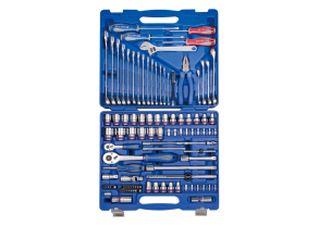Equipement d'atelier - Outillages à main - Coffret de douilles 1/2" 1/4" + accessoires - 103 pièces PROMO