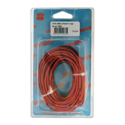 Eclairage, signalisation - Consommables 12/24V - Hf- 10M Cable Mono Rouge 2.5Mm2