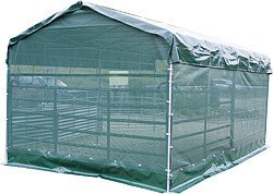 Elevage - Accessoires tubulaires - Filet brise vent pour toit 3,00 x 3,60 m, longueur cÞté 3 m