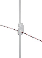 Elevage - Accessoires tubulaires - Piquet acier Tournefix, 1,10 m avec 2 isolateurs (les 10)