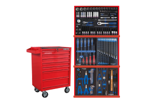 Equipement d'atelier - Outillages à main - Servante ST874347B + 155 outils plateaux EVAWAVE (277955G/477910G) PROMO