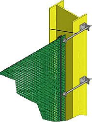 Elevage - Accessoires tubulaires - Kit de montage (avec tendeur pour tendre les filets brise-vent), h= 1,0 m