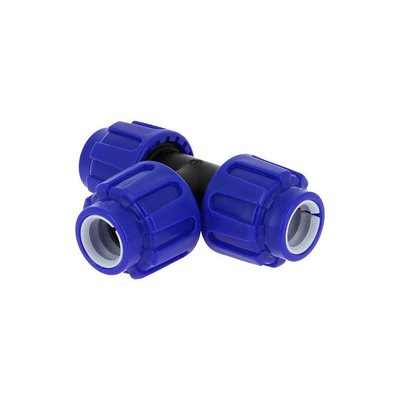 Plomberie - Raccords SE polypropylène et laiton - Té Polypropylène Égal Compression 16Bar Pe Ø25