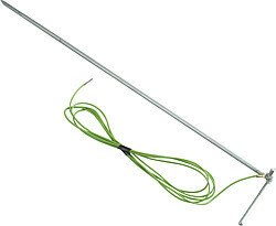 Elevage - Accessoires tubulaires - Piquet de terre supplémentaire 0,65 m avec 3 m de cable pour petits postes