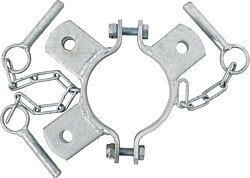 Elevage - Accessoires tubulaires - Bride double 102, 3 directions