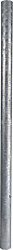 Elevage - Accessoires tubulaires - Poteau d=102 mm, L = 2,25 m, inox inox