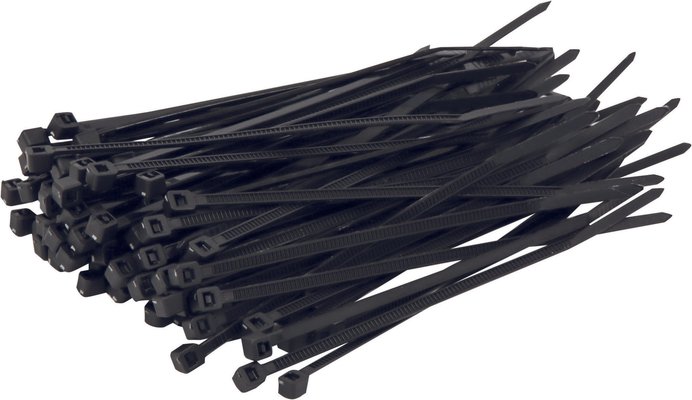 Eclairage, signalisation - Consommables 12/24V - 100 COLLIERS NYLON 4.8X380 BLACK