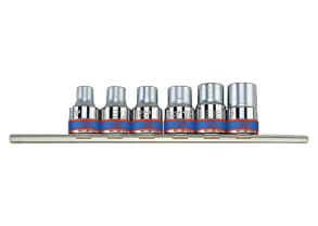 Equipement d'atelier - Outillages à main - Jeu douilles Torx 1/2" de 6 pièces E10 à E20