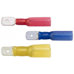 Eclairage, signalisation - Consommables 12/24V - Hf-18 Cosses Pl.M.Thermor.Jaune 6.35