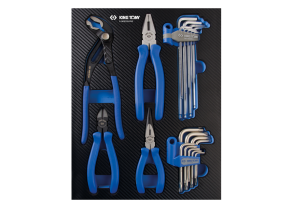 Equipement d'atelier - Outillages à main - Module mousse + PP 22 pièces pinces et clés mâles PROMO
