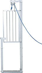 Elevage - Accessoires tubulaires - Porte guillotine, pour la contention des ovins, galvanisée