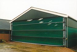 Elevage - Accessoires tubulaires - Maxidoor hauteur 7,10 m, largeur 8,00 m