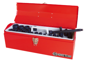 Equipement d'atelier - Outillages à main - Coffret douilles à chocs 1/2" 22 pièces de 8 à 32mm 87A03AUS+4424MP PROMO