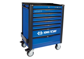 Equipement d'atelier - Outillages à main - Servante d'atelier 7 tiroirs série Bumper + bleue PROMO