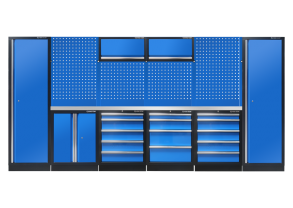 Equipement d'atelier - Outillages à main - Mobilier d'atelier complet bleu "plan de travail inox" PROMO
