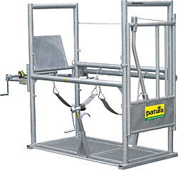 Elevage - Accessoires tubulaires - Cage de parage Pro 1, porte arrière treuil, protection anti-déjections