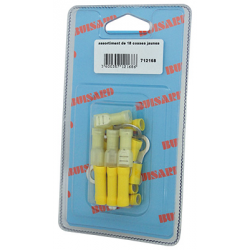 Eclairage, signalisation - Consommables 12/24V - Hf- 18 Cosses Panachees Jaune